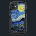 Starry Night Crescent Moon Van Gogh OtterBox Commuter iPhone 11 Case<br><div class="desc">An iPhone 11 Case with the painting by Vincent van Gogh (1853-1890),  Starry Night (1889). A mountain landscape at night. An evening sky with a crescent moon.</div>