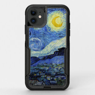 Starry Night Crescent Moon Van Gogh OtterBox Commuter iPhone 11 Case
