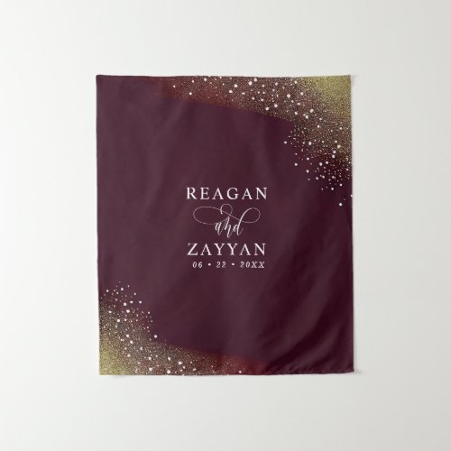 Wedding Photo Backdrops 6 Starry Night Deep Crimson Wedding Backdrop