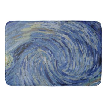 "starry Night" Detail Closeup By Van Gogh Bath Mat by decodesigns at Zazzle