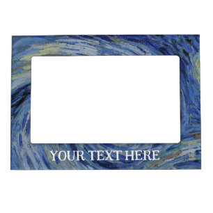 "Starry Night" detail closeup by Van Gogh Magnetic Frame