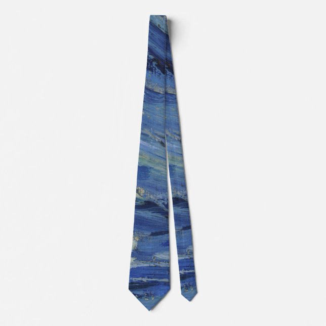 "Starry Night" detail closeup by Van Gogh Neck Tie (Front)