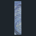 "Starry Night" detail closeup by Van Gogh Short Table Runner<br><div class="desc">This design features a very high resolution unaltered and unedited reproduction of Van Gogh's famous "Starry Night" painting.</div>