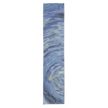"starry Night" Detail Closeup By Van Gogh Short Table Runner by decodesigns at Zazzle