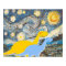 Starry Night Dinosaurs Poster Print