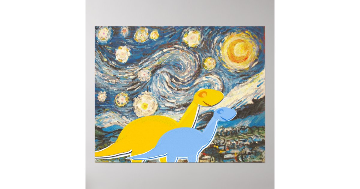 Paint By Numbers: The Starry Night Poster, Zazzle