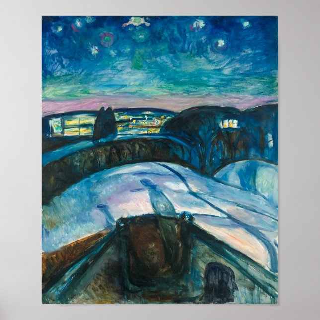 Starry Night | Edvard Munch | Poster (Front)