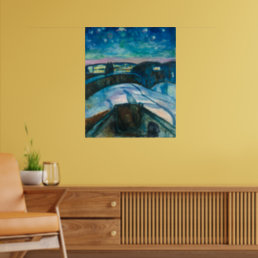 Starry Night | Edvard Munch | Poster