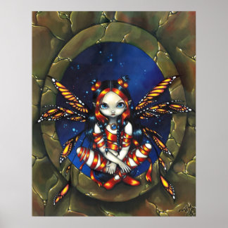 Starry Night Fairy gothic fantasy art Print