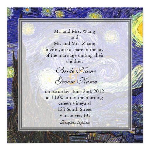 Wedding Invitations To Famous People 9