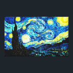 Starry Night, famous painting by Vincent van Gogh Canvas Print<br><div class="desc">Starry Night,  world famous painting by Vincent van Gogh</div>