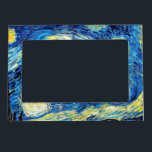 Starry Night, famous Van Gogh painting Magnetic Frame<br><div class="desc">Starry Night,  popular painting by Vincent van Gogh</div>