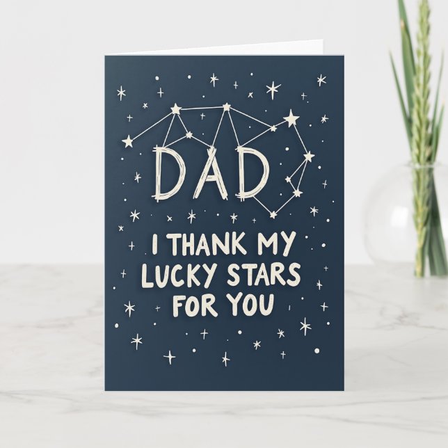 Starry Night Fathers Day Card (Front)