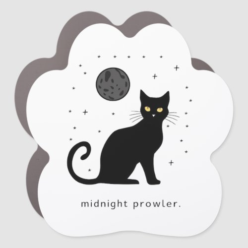 Starry Night Feline Car Magnet