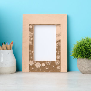 Starry Night Floral Welcome Artistic Design Engraved Frames