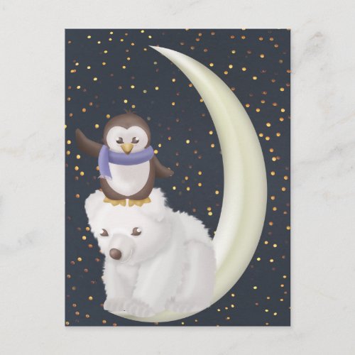 Starry Night Friends Postcard