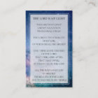 Starry Night Funeral Prayer Card | Loving Memory