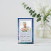 Starry Night Funeral Prayer Card | Loving Memory (Standing Front)