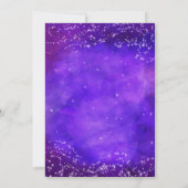 Starry Night Galaxy Bridal Shower Invitation (Back)