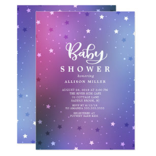 Starry Night Baby Shower Invitations 9