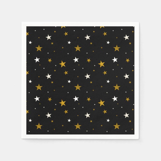 Starry Night Graduation Celebration Napkins (Front)