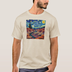 Starry Night Grand Canyon Arizona T-Shirt