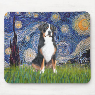 Starry Night-Greater Swiss Mountain Dog Mouse Pad