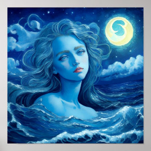 Starry Night 🌌 - Greek Goddess Fantasy Poster #7