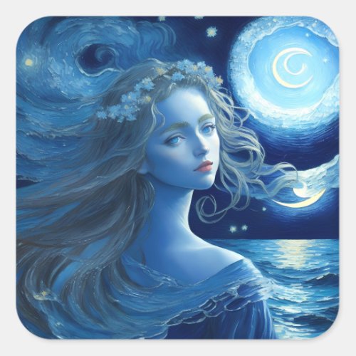 Starry Night  Greek Goddess Fantasy Stickers 2