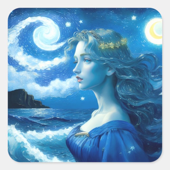Starry Night 🌌 - Greek Goddess Stickers #3 (Front)