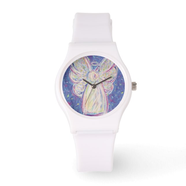 Starry Night Guardian Angel Custom Watch Design (Front)