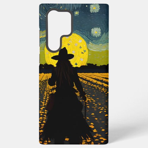  Starry Night Halloween Van Gogh Style Samsung Galaxy S22 Ultra Case