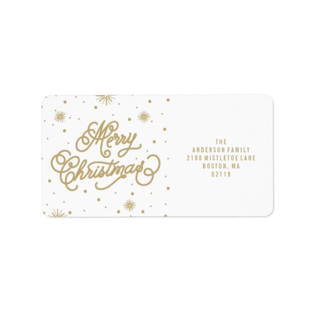 Starry Night | Holiday Address Labels