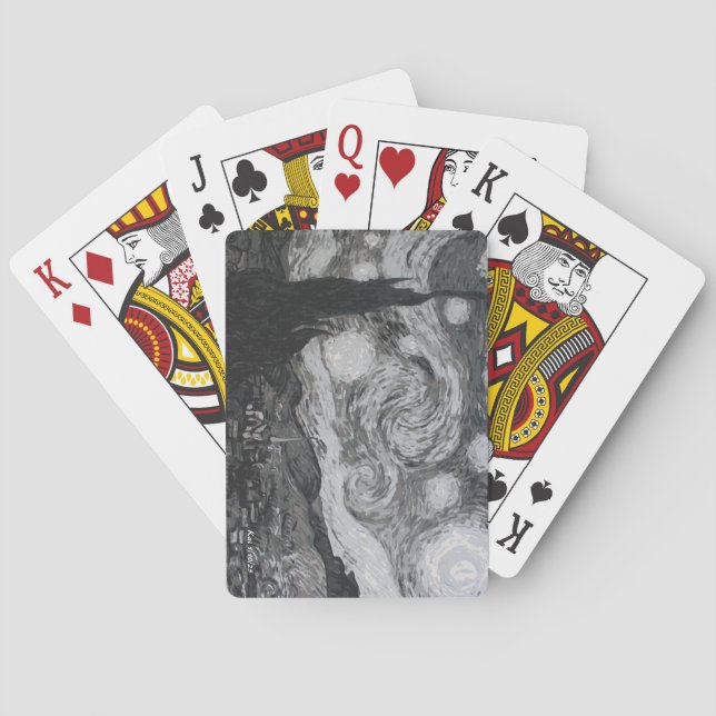 Starry Night I Vincent Van Gogh Poker Cards (Back)