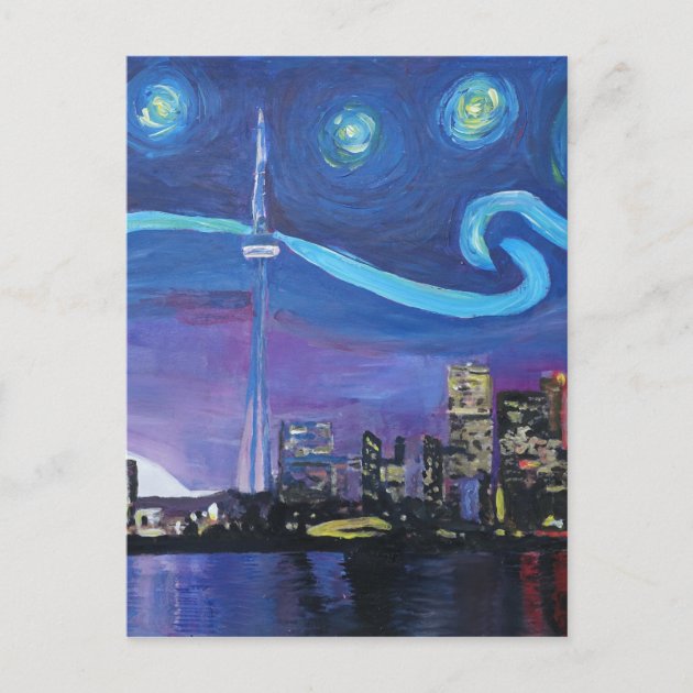 Starry Night In Toronto With Van Gogh Inspirations Postcard Zazzle   Starry Night In Toronto With Van Gogh Inspirations Postcard R29c0cb90618b4047bc0728de121e1e07 Ucbjp 630 