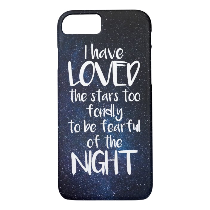 Starry Night Inspirational Quote Phone Case Zazzle Com