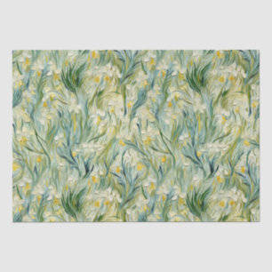 Starry Night-inspired Floral Paint Textured-style Tissue Paper