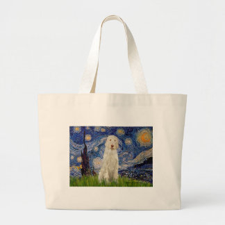 Starry Night - Italian Spinone #12 Large Tote Bag