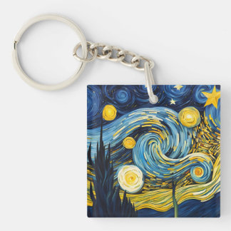 Starry Night Keychain