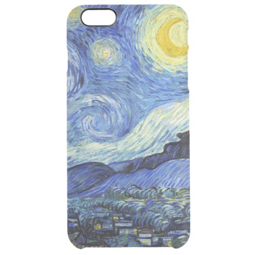 Starry Night Landscape Vincent van Gogh Clear iPhone 6 Plus Case