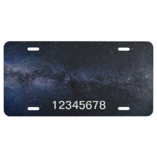 Starry Night License Plate