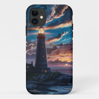 Starry Night Lighthouse iPhone 11 Case