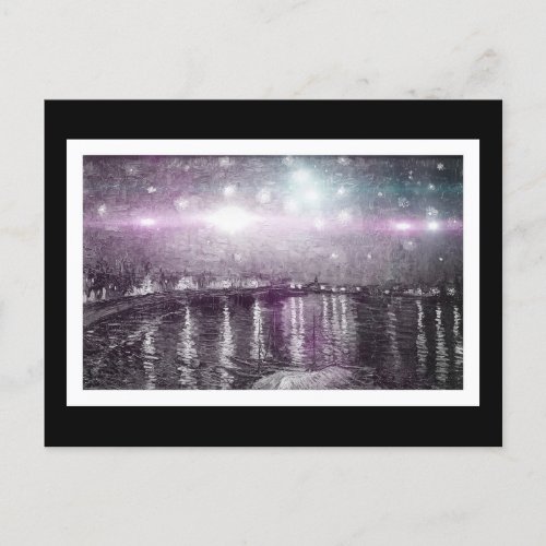 Starry Night Lights Over the Rhone Postcard