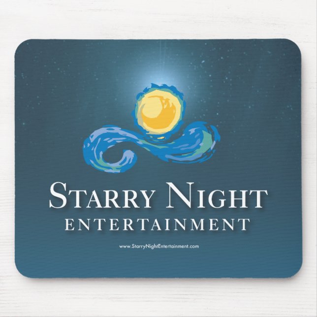Starry Night Logo Mouse Pad (Front)