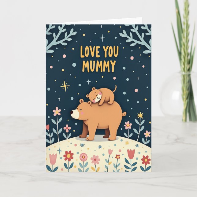 Starry Night Love Mummy Card (Front)