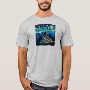 Starry Night Machu Picchu Peru T-Shirt