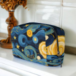 Starry Night Meets Sunflowers Van Gogh Mashup Dopp Kit<br><div class="desc">Starry Night Meets Sunflowers Van Gogh Mashup by Ricaso. A fun original Van Gogh combination artwork on a great Dopp Kit bag. Take your art with you.  Vintage art with a modern twist. Add your own initials monogram. Personalized monogrammed bag</div>