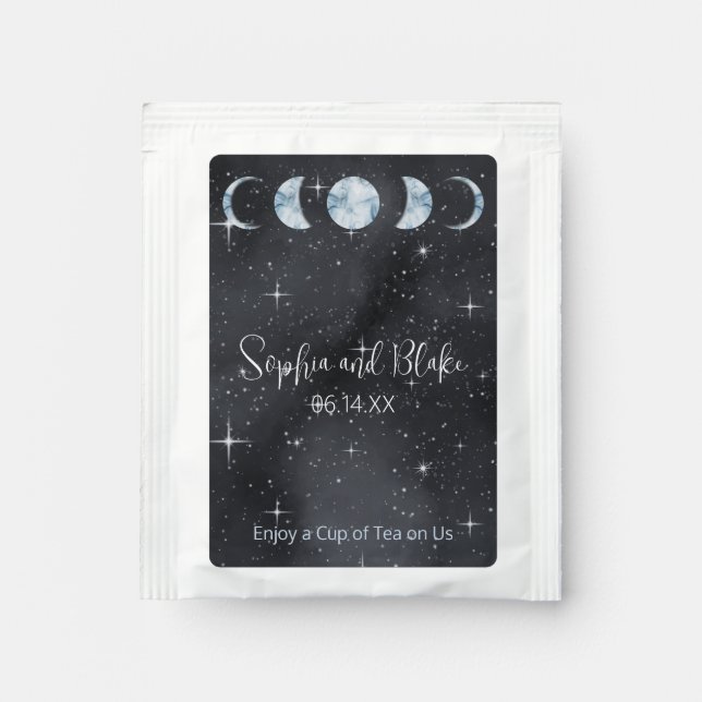 Starry Night Moon Phases Celestial Tea Drink Mix (Front)