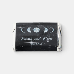Starry Night Moon Phases Chocolate Wedding Hershey's Miniatures