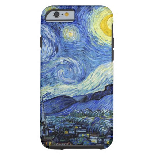 Starry Night Moon Vincent van Gogh Tough iPhone 6 Case